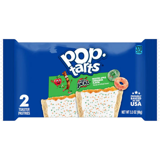 Apple Jacks Pop Tarts, 2 Count GO Pack 3.3 oz