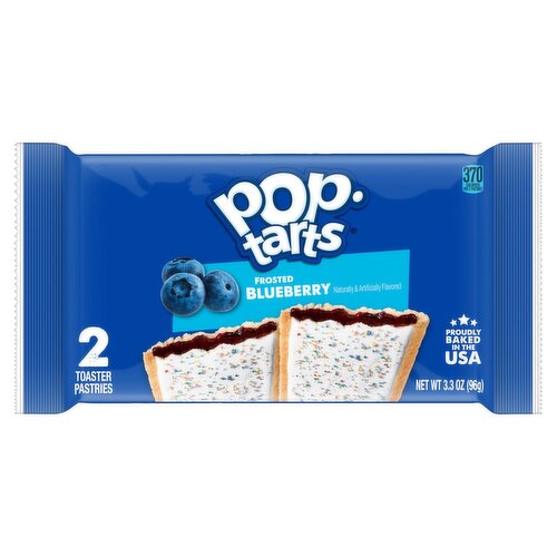 Pop-Tarts Frosted Blueberry Toaster Pastries, Go-Pack 2 count, 3.3 oz