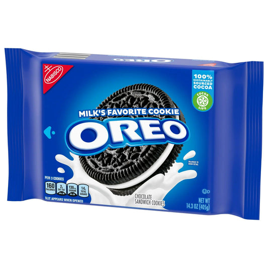 Discount OREOS Chocolate Sandwich Cookies, 14.3 oz Package - BargainBoxed.com