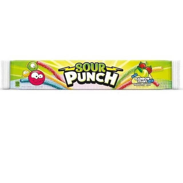 Sour Punch Rainbow Straws Candy, 2 oz - BargainBoxed.com