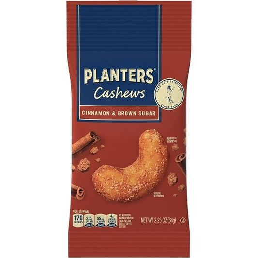 Planters Cinnamon Brown Sugar Cashews, 2.25 oz