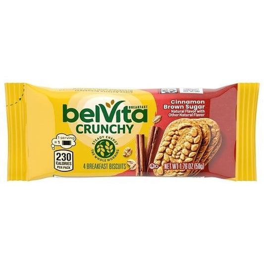 Belvita Cinnamon Brown Sugar Crunchy Breakfast Biscuit, 1.76 oz