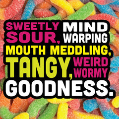 Trolli Sour Brite Crawlers Gummy Worms Candy, Fruit Flavored, 7.2 oz Bag