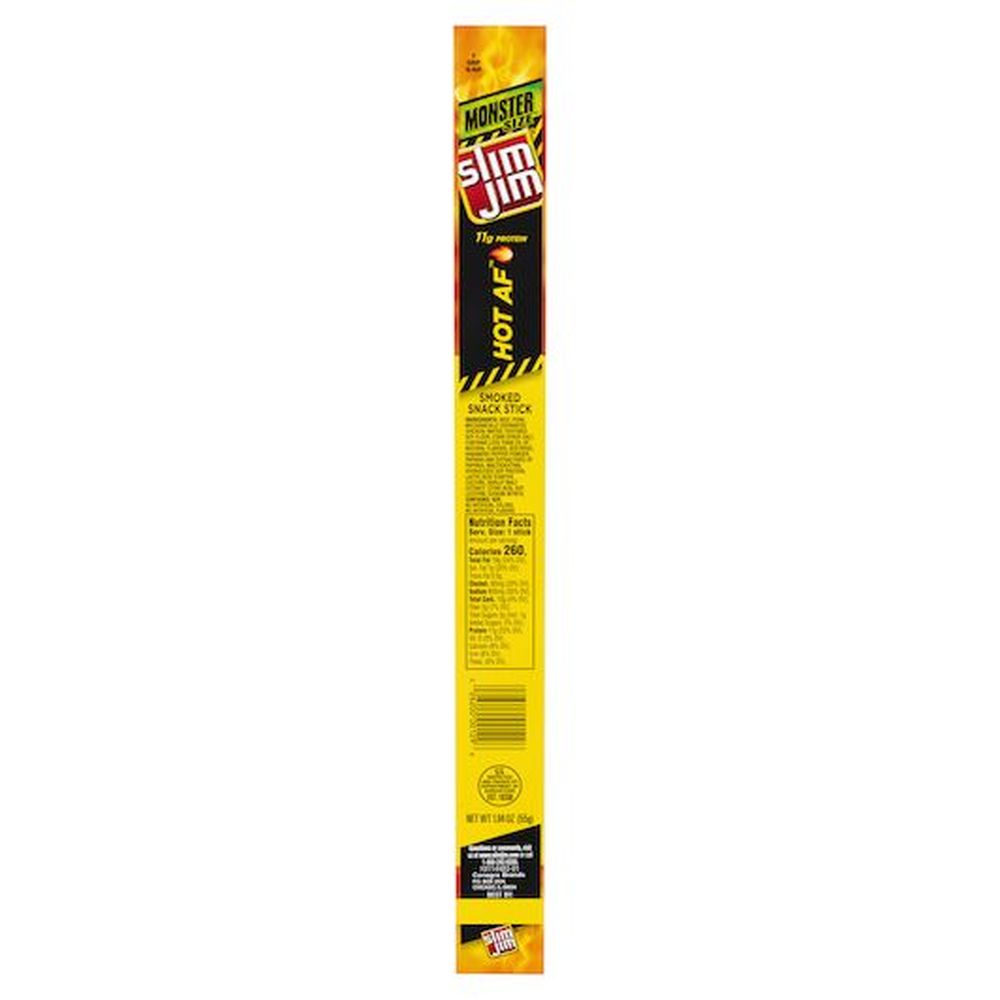 Slim Jim Monster Hot Smoked Meat Stick, 1.94 oz