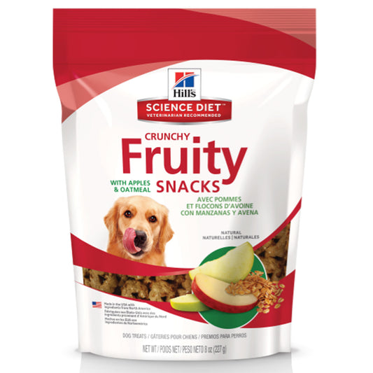 Hill s Natural Fruity Snacks with Apples & Oatmeal  Crunchy Dog Treats  8 oz bag (Previously known as Hill s Science Diet Dog treats)