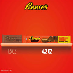 Reese's Milk Chocolate Super King Size Peanut Butter Cups Candy, Pack Of 6 Cups 4.2 oz