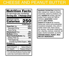 Keebler Cheese and Peanut Butter Sandwich Crackers, 21.6 oz, 12 Count - BargainBoxed.com