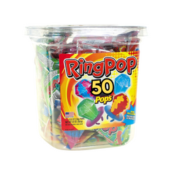 Candy Ring Pops, Assorted Flavors, 50 Count Ring Pops