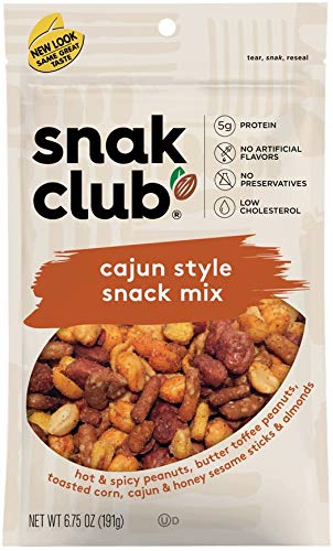 Snak Club Cajun Style Snack Mix, 6.75 oz Resealable Bag