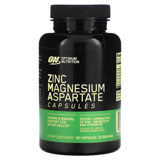 Optimum Nutrition  Zinc Magnesium Aspartate Vitamins  90 Capsules