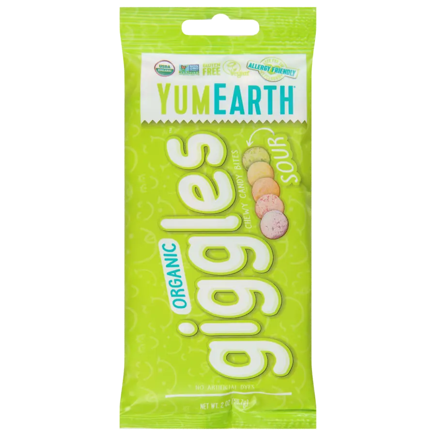 Yumearth Organic Giggles Sour Candy, 2 Oz