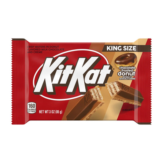 Kit Kat Chocolate Frosted Donut Flavored King Size Candy Bar, 3 oz