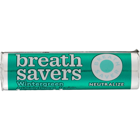 Breath Savers, Wintergreen Mints, 0.75 oz Roll