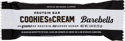 Barebells Protein Bar, Cookies & Cream, 20g Protein, 1.94 oz