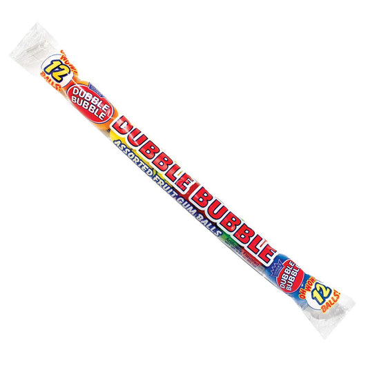 Dubble Bubble Gumball Tubes in Assorted Fruit Flavors, 12 Gumballs