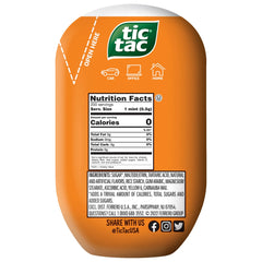 Tic Tac Orange Flavored Mints, 3.4 oz Bottle Pack