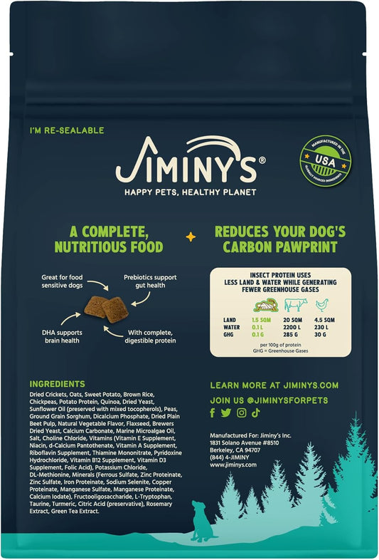 Jiminy's Cravin' Cricket Dry Dog Food, 3.5 LB Bag