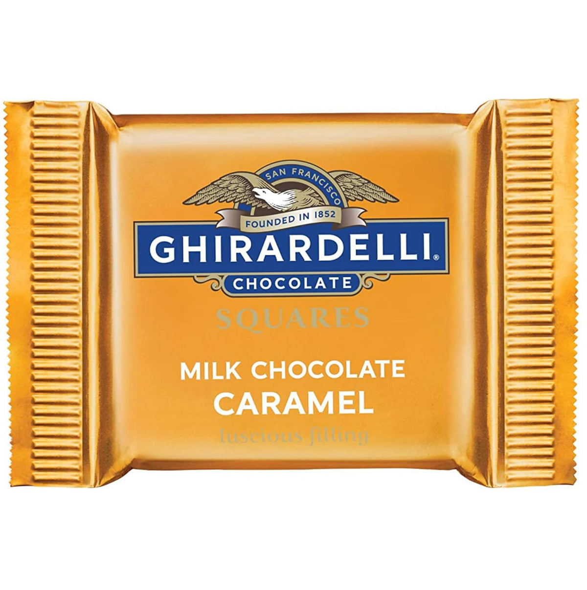 Ghirardelli Milk Chocolate Caramel Square, Single Square, 15 Grams