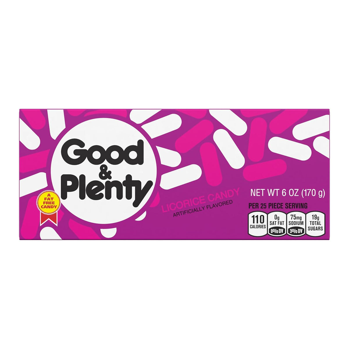 Good and Plenty Licorice Candy, 6 oz Theatre Box