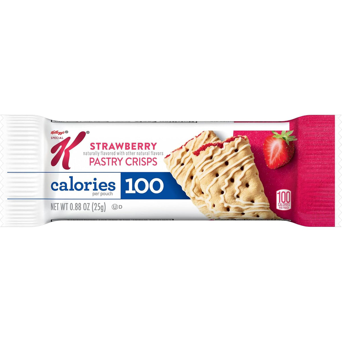 Kellogg's Special K Pastry Crisps Strawberry, 0.88 oz Bar