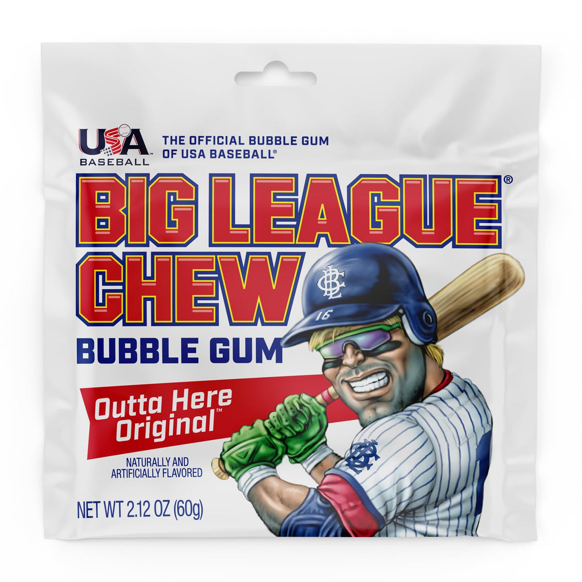 Big League Chew Original Bubble Gum 2.12 oz