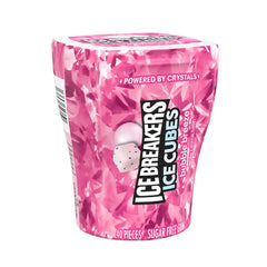 Ice Breakers Ice Cubes Bubble Breeze Sugar Free Chewing Gum, Bottle 3.24 oz, 40 Pieces