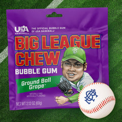 Big League Chew Ground Ball Grape Chewing Gum 2.12 oz