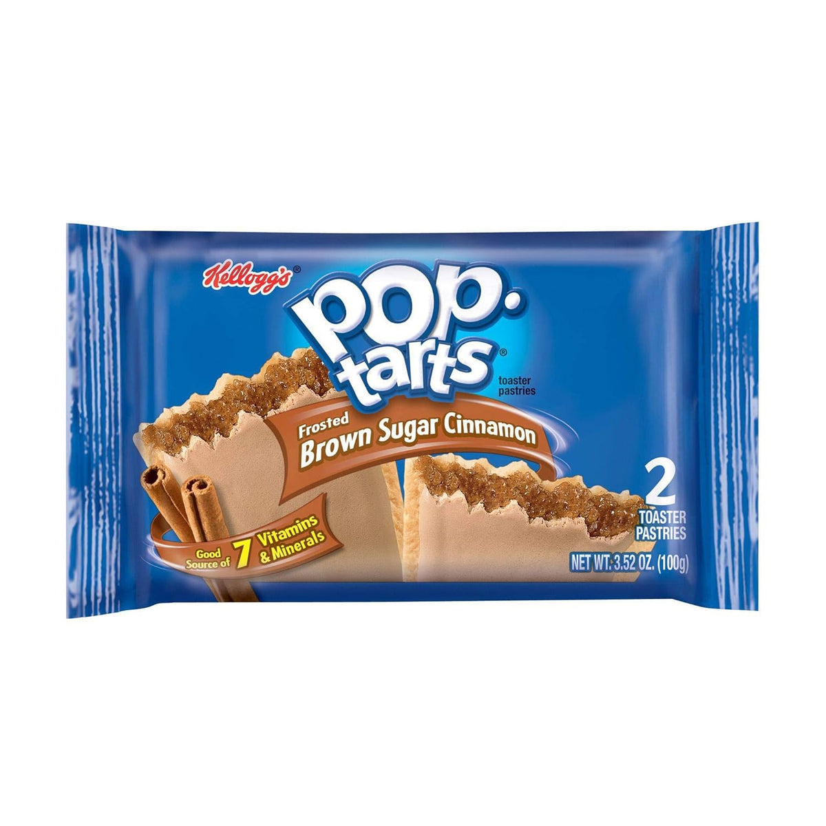 Frosted Brown Sugar Cinnamon Pop Tarts, GO Pack, 2 Count, 3.3 oz