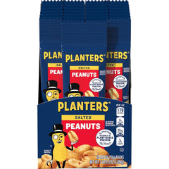 Planters Salted Dry Roasted Peanuts, 2.5 oz Packs, 15 Pack Count Box