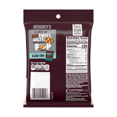 HERSHEY'S Milk Chocolate, Popcorn and Pretzel Popped Snack Mix Bag, 4 oz