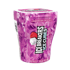 Ice Breakers Ice Cubes Raspberry Sorbet Sugar Free Chewing Gum, 3.24 oz, 40 Pieces