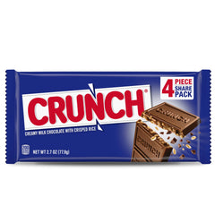 Crunch Milk Chocolate and Crisped Rice Share Size Candy Bar, Share Pack, 2.7 oz