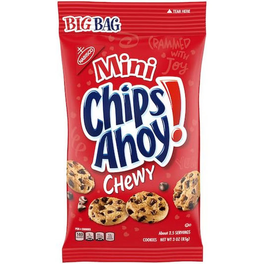 Chips Ahoy Mini Chewy Cookies, Big Bag Snack Bag, 3 Ounce