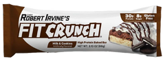 Robert Irvine's Fit Crunch Whey Protein Baked Bar Milk & Cookies, 3.1 oz