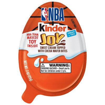 Kinder Joy NBA Basketball Team Mascot Toys, Limited Edition Collectors Item, .7 oz