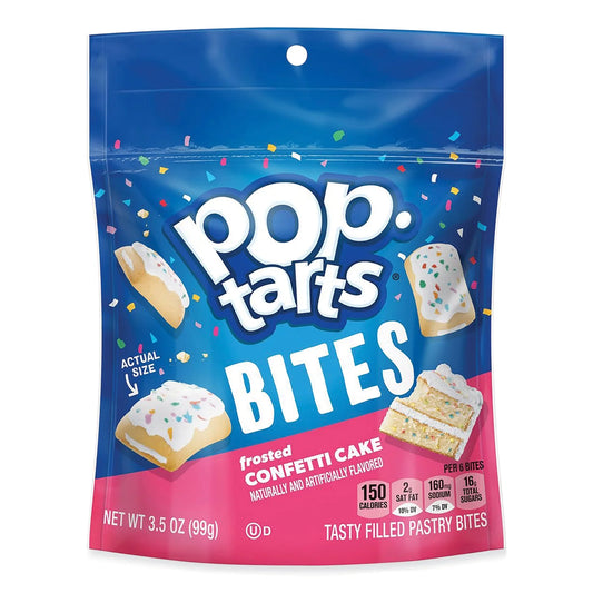 Kellogg's Pop Tarts Bites, Confetti Cake, 3.5 oz Bag