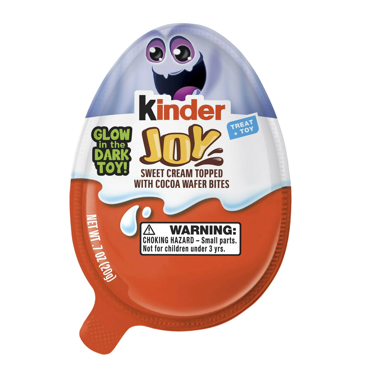 Kinder Joy Egg, Halloween Edition, Glow In The Dark Toy, .7 Oz