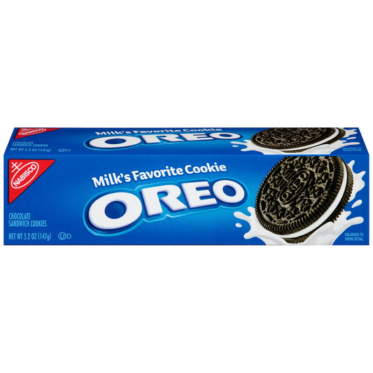 Oreo Chocolate Sandwich Cookies, 5.2 oz Box, 12 cookies