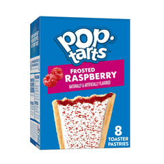 Pop-Tarts Frosted Raspberry Toaster Pastries, Breakfast Foods, Shelf-Stable, 13.5 oz (8 Count)