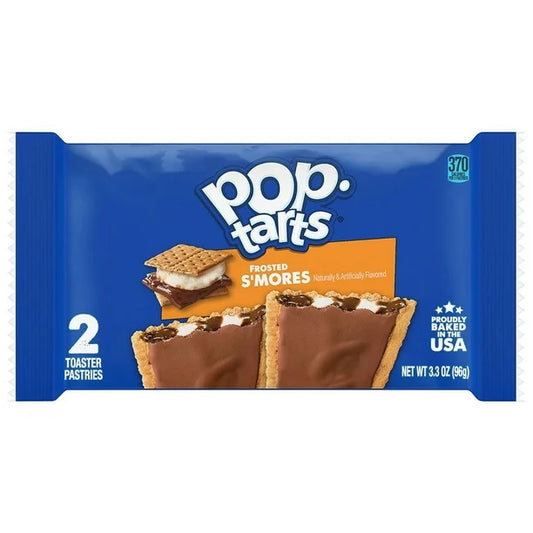 Pop Tarts Toaster Pastries Frosted S'mores GO Pack 2 Count, 3.3 oz