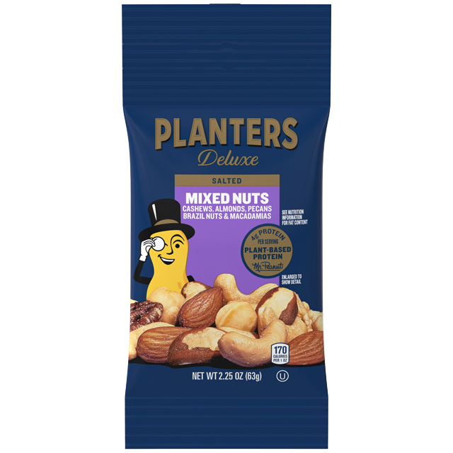 PLANTERS Deluxe Mixed Nuts, 2.25 oz Pack