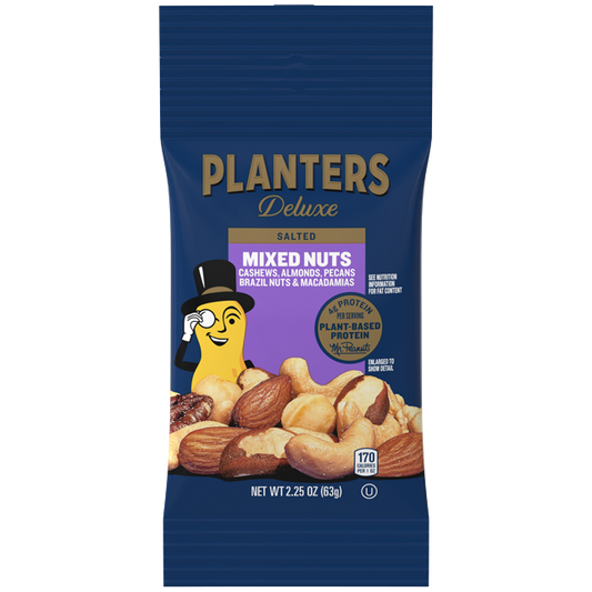 PLANTERS Deluxe Mixed Nuts, 2.25 oz Pack