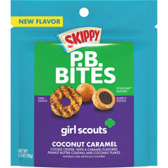 SKIPPY PB Bites Girl Scout Coconut Caramel Snack, 5.5 oz  Resealable Pouch