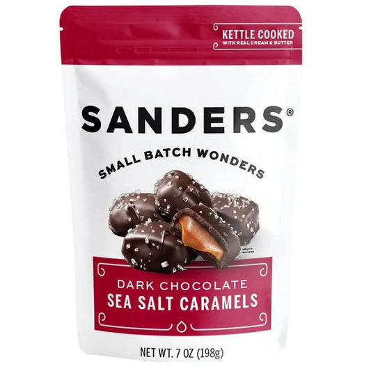 Sanders Dark Chocolate Sea Salt Caramels 7 oz