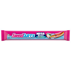 SweeTARTS Mega Filled Ropes Candy Twisted Rainbow Punch, Sweet & Tart, 1.32 oz