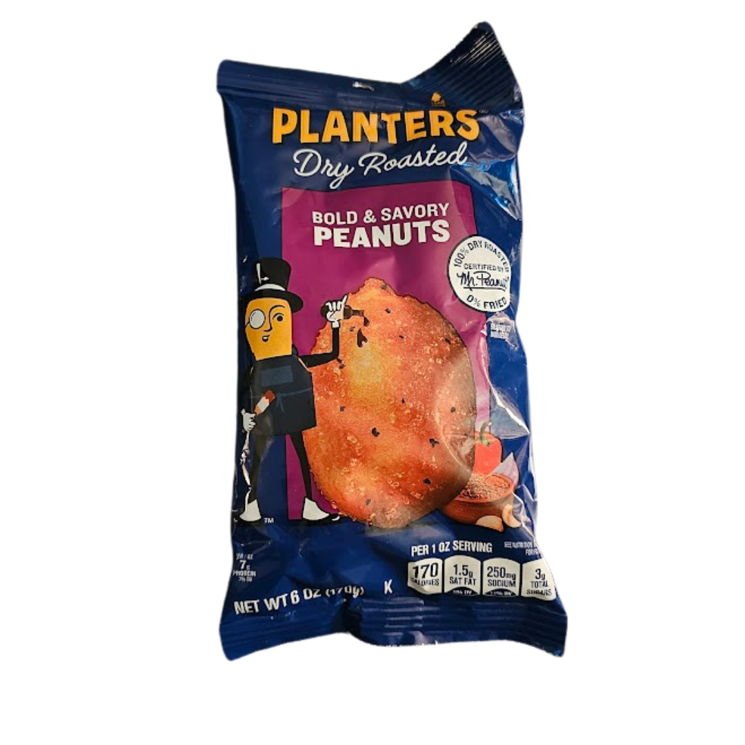 Planters Dry Roasted Bold & Savory Peanuts 6 oz