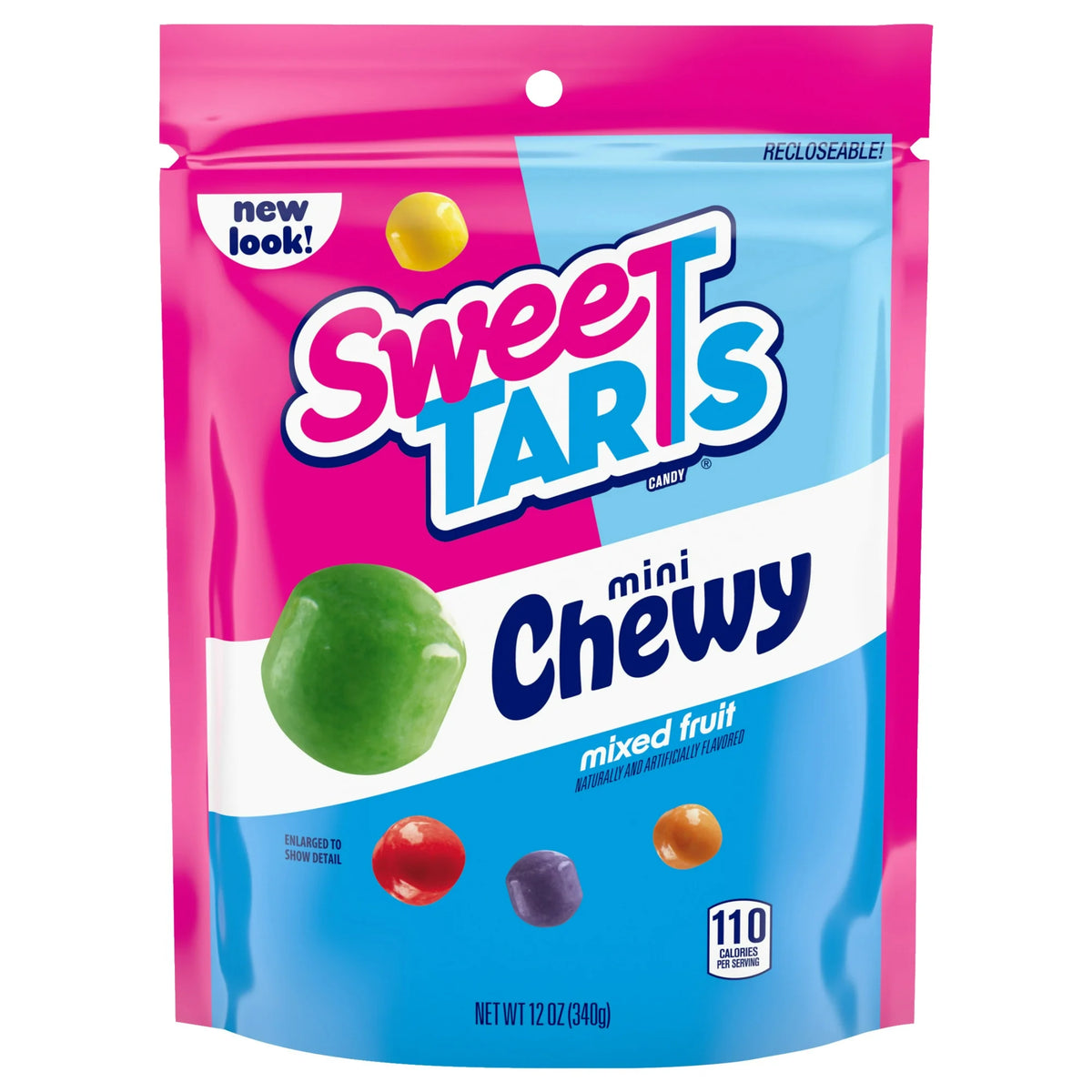 Sweet Tarts Mini Chewy Mixed Fruit, Resealable Bag, 12 oz