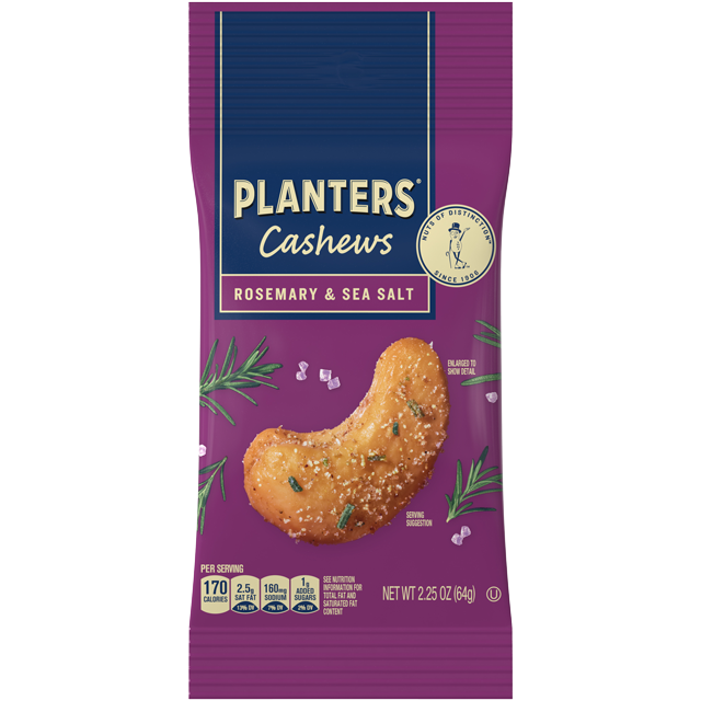 Planters Rosemary & Sea Salt Cashews, 2.25 oz