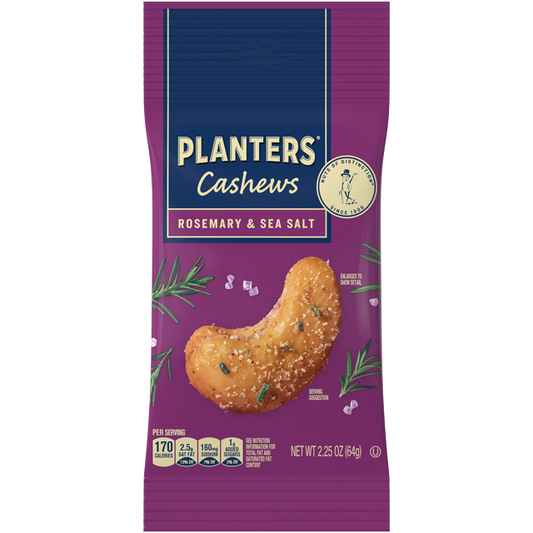 Planters Rosemary & Sea Salt Cashews, 2.25 oz