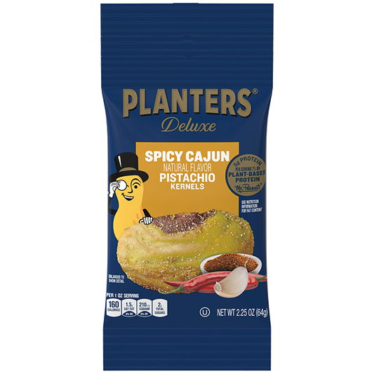 Planters Deluxe Spicy Cajun Pistachios 2.25 oz